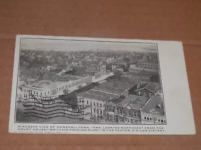 Marshalltown Iowa - 1906 Postcard - Birdseye View • $5.50