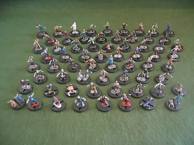 Collection Over 60 Painted Plastic 1/72 Scale Zombies Figures On D&G Bases • £9.99