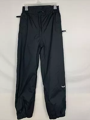 Marker Womens Ski Snow Shell Pants Size 8 Black Nylon Lined Side Zippers Pockets • $29.99