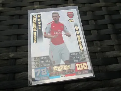 Match Attax Attack 14/15 2014/15 #453 Aaron Ramsey Hundred 100 Club Card • £2.58