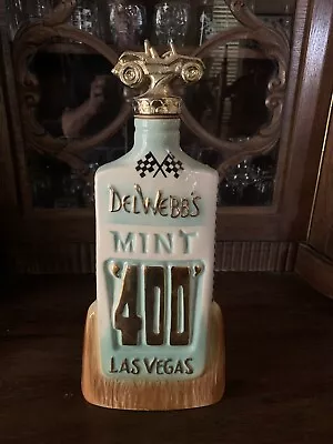 EMPTY 1970 Jim Bean Decanter Rare Mint Del Webb 400 Las Vegas Race • $149.99