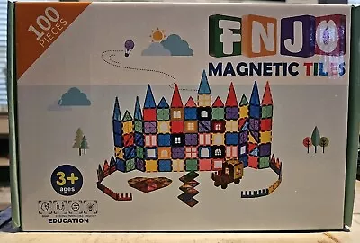 New FNJO Magnetic 3D Tiles 100 Pieces Building Learning Set FN JO • $24.95