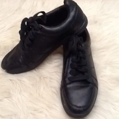 Men's Mossimo Sneakers Black Leather Sneakers Shoes Size 7 • $7.99