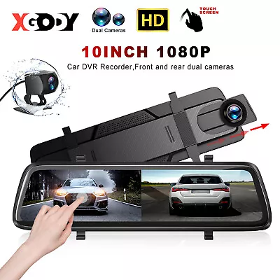 $69.99 • Buy 2560P HD 10'' Dash Cam G-Sensor Night Vision Car Reversing Camera Driving Camera