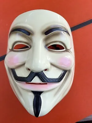 $9.99 • Buy V For Vendetta Anonymous Guy Fawkes Masquerade Halloween EDC Mask Pink Cheek