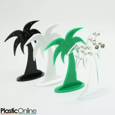 £4.45 • Buy Palm Tree Earring Display Stand Acrylic Stud Earring Holder Jewellery Rack