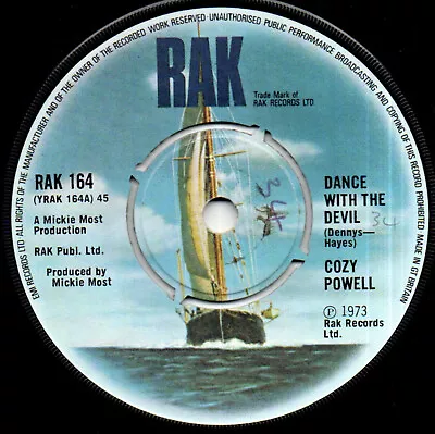 Cozy Powell - Dance With The Devil 7  UK 1973 • £0.99