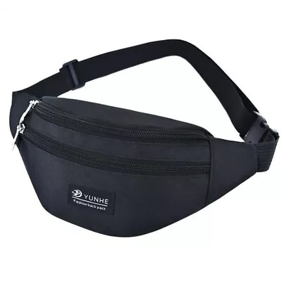 Waist Running Belt Bum Bag Sports Jogging Pouch Pack Unisex With Adjustable Belt • £7.49