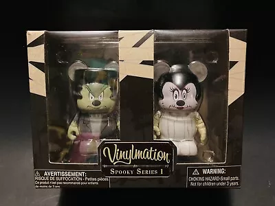 New! Disney Vinylmation 3  Spooky Series #1 Mickey Minnie Mouse Halloween 2 Pack • $29.99