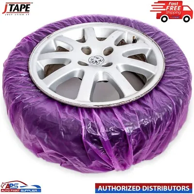 J TAPE ALLOY WHEEL MASKING SYSTEM WHEEL FILM 4 X PAINT ABSORBENT COVERS J TAPE • £12.65