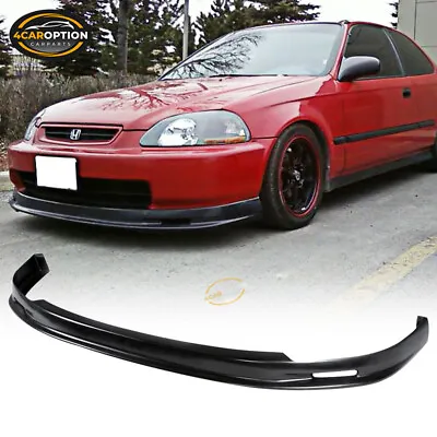 Fits 96-98 Honda Civic Mugen Style Front Bumper Lip Spoiler Splitter PP • $49.99