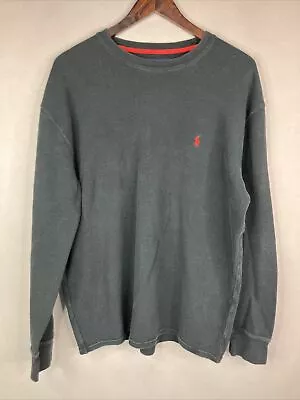 Polo Ralph Lauren Crewneck Long Sleeve Black Thermal Shirt Men’s Size XXL • $13.06