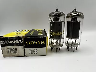 Lot Of 2 - Sylvania - 7868 - Vacuum Tubes - Tested • $85