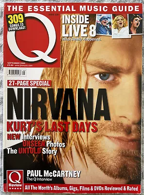 Q Magazine September 2005 Nirvana Kurt Cobain Q Mag 230 VGC • $14.99