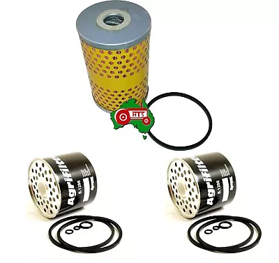 Oil & Fuel Filter Kit Fits For Massey Ferguson 35 130 135 148 154 Cartridge • $18.94