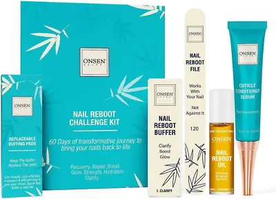 Complete Nail Reboot Kit W/Nail Reboot Oil 10Ml Nail File 120/180 Grit Double S • $63.70