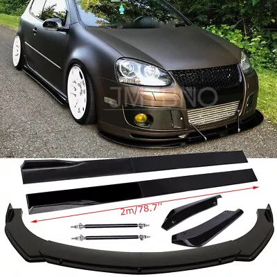 For VW Golf GTI MK5 MK6 MK7 Front Bumper Lip Spoiler + Side Skirts + Rear Lips • $169.45