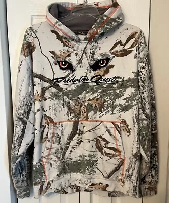 Cabelas Zonz Predator Quest Men's Camouflage Hoodie Pullover Sweatshirt Size XL • $27
