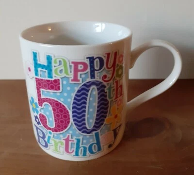 £2.50 • Buy Happy 50th Birthday Mug