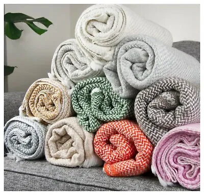 £87.99 • Buy Thick Cashmere Blanket Wrap Throw Large Shawl Scarf Pashmina Bed Sofa Couch 