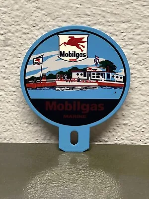 Mobilgas Marine Metal Plate Topper Sign Gas Oil Boat Sales Service Boat Water • $29.99