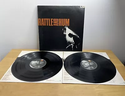 U2 - Rattle And Hum Double Vinyl LP 1988 UK Island Records Gatefold With Inserts • $24.27