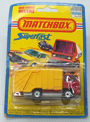 1976 Refuse Truck 36 Lesney Matchbox Die Cast - New On Card - G747 • $12