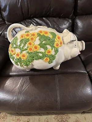 Vintage 1976 Universal Statuary Big Piggy Bank • $95