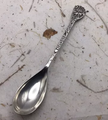 Vintage Collectible Silver Plated Dutch EDELWEISZ Flower Topped Mustard Spoon • £10