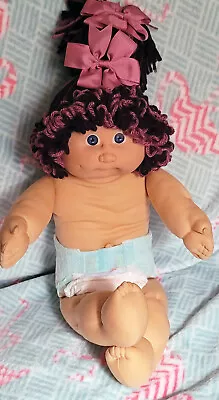 VTG-1984-Cabbage Patch Kid-JESMAR-Girl Custom Re-Root Blue Eyes HM #4 **TLC* • $99.99