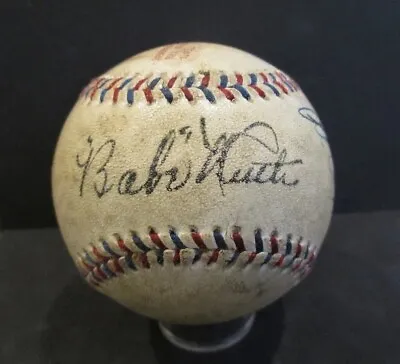 Babe Ruth And Al Capone - Autographed Baseball - Beautiful High Quality Replica • $200