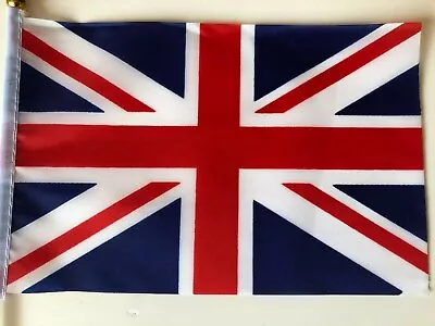 UNION JACK FLAG Window/Car British National HAND WAVING 20cm X 14cm • £2.84