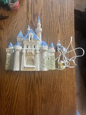 Vintage Disney Magic Kingdom Cinderella Castle Ceramic Light Up Sears 1988 • $45