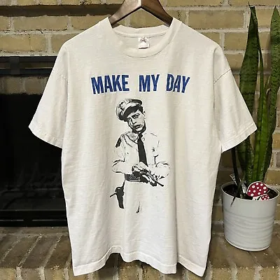 Vintage The Andy Griffith Show Barney Fife Make My Day T Shirt Size XL • $16.25