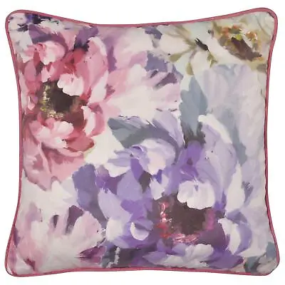 Arley Floral Printed Mauve Cushion Cover 17 X17  • £9