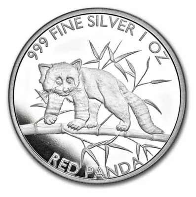 2023 Republic Of Chad 1 Oz .999 Silver Red Panda BU • $41.88