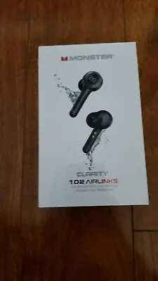 Monster Clarity 102 AirLinks In Ear Wireless Earbuds - Black  MH21901 • $49.99