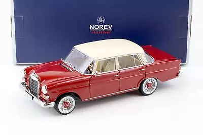 1:18 NOREV Mercedes 200 W110 Sedan 1966 Red/Beige 183706 • $117.66