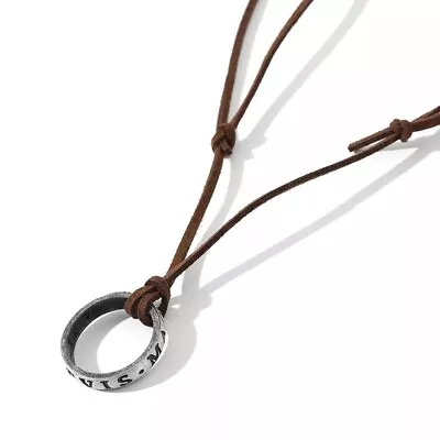 £3.99 • Buy Uncharted 4 Necklace - Nathan Drake Ring / Pendant - Sic Parvis Magna Cosplay