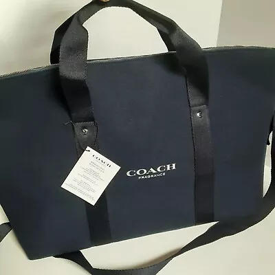 Coach Fragrance Navy Blue Weekend Bag Weekender Travel Duffel  • $119.59