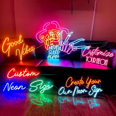 $20 • Buy LED Custom Neon Sign Home Decor LED Neon Light Personalized Wedding Gifts Logos