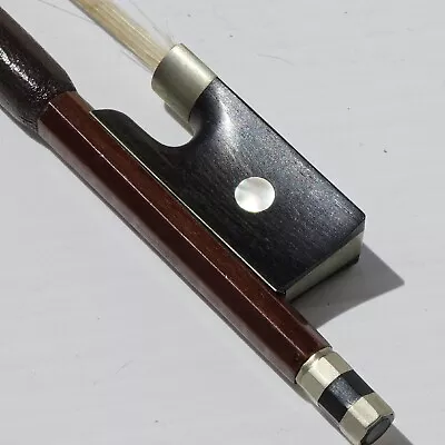 Marked Josef Richter Violin Bow Wood Ebony Mother Of Pearl  Made In Germany • $127.88