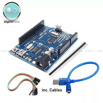 £10.99 • Buy Arduino UNO R3 Rev3 ATMEGA328P Compatible Board CH340G + Mini USB Data Cable
