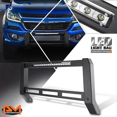 For 15-22 Colorado/Canyon Front Bumper Grille Brush Guard Bull Bar W/ LED Strip • $512.88