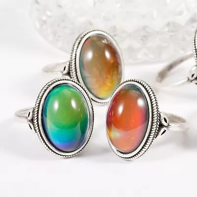 New Arrival Vintage Color Change Emotion Feeling Mood Stone Ring • $13.99