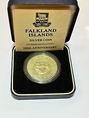 Falkland Islands Fifty Pence 50p 1983 150th Anniversary 1833 • £20