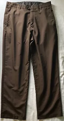 Haggar Q  Quality  Men's Brown Pinstripe Dress Pants (32x30) • $8.99