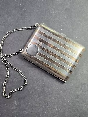 Art Deco Sterling & 14K Gold Necessaire/Minaudiere Purse • $14.50