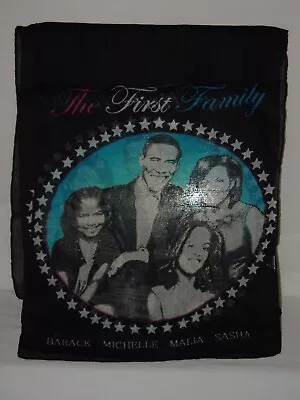 Obama Family Scarf  The First Family  Barack Michelle Malia Sasha RARE FIND! • $34.99