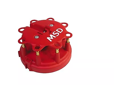 MSD 8408 Extra-Duty Distributor Cap HEI Style Terminals Ford V8 Pro-Billet Red • $51.20